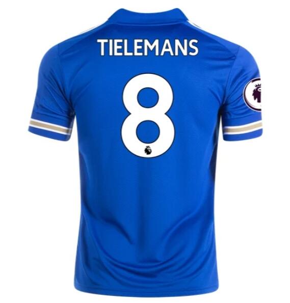 Leicester City Home Kit Soccer Jersey YOURI TIELEMANS #8 2020/21